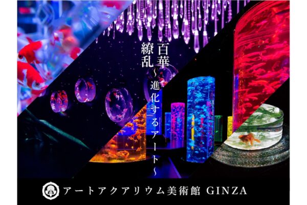 光と音が織りなす金魚の世界！「アートアクアリウム美術館GINZA」が銀座三越にオープン