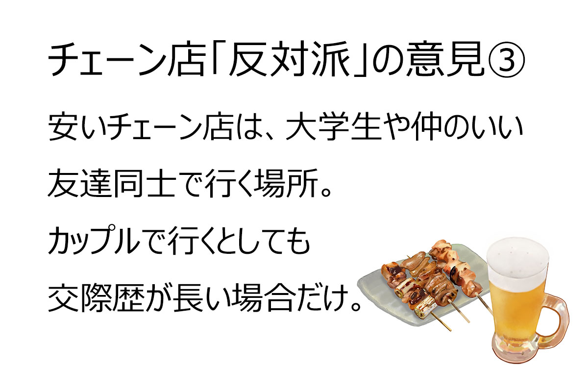 「初デートでチェーン店」肯定派の意見（3）