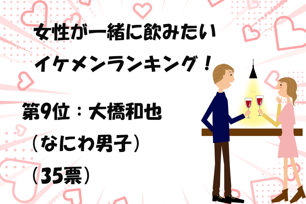 一緒に飲みたいイケメンランキング／出典元：ランキングー！