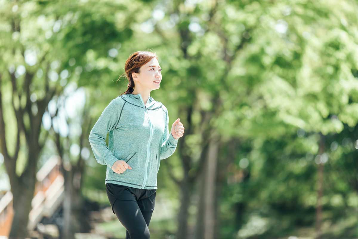 朝運動にいそしむ人たち。さああなたも♪