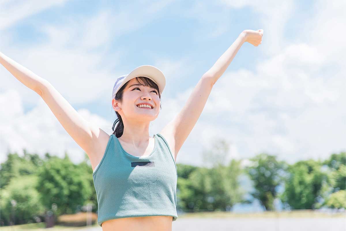 朝運動にいそしむ人たち。さああなたも♪