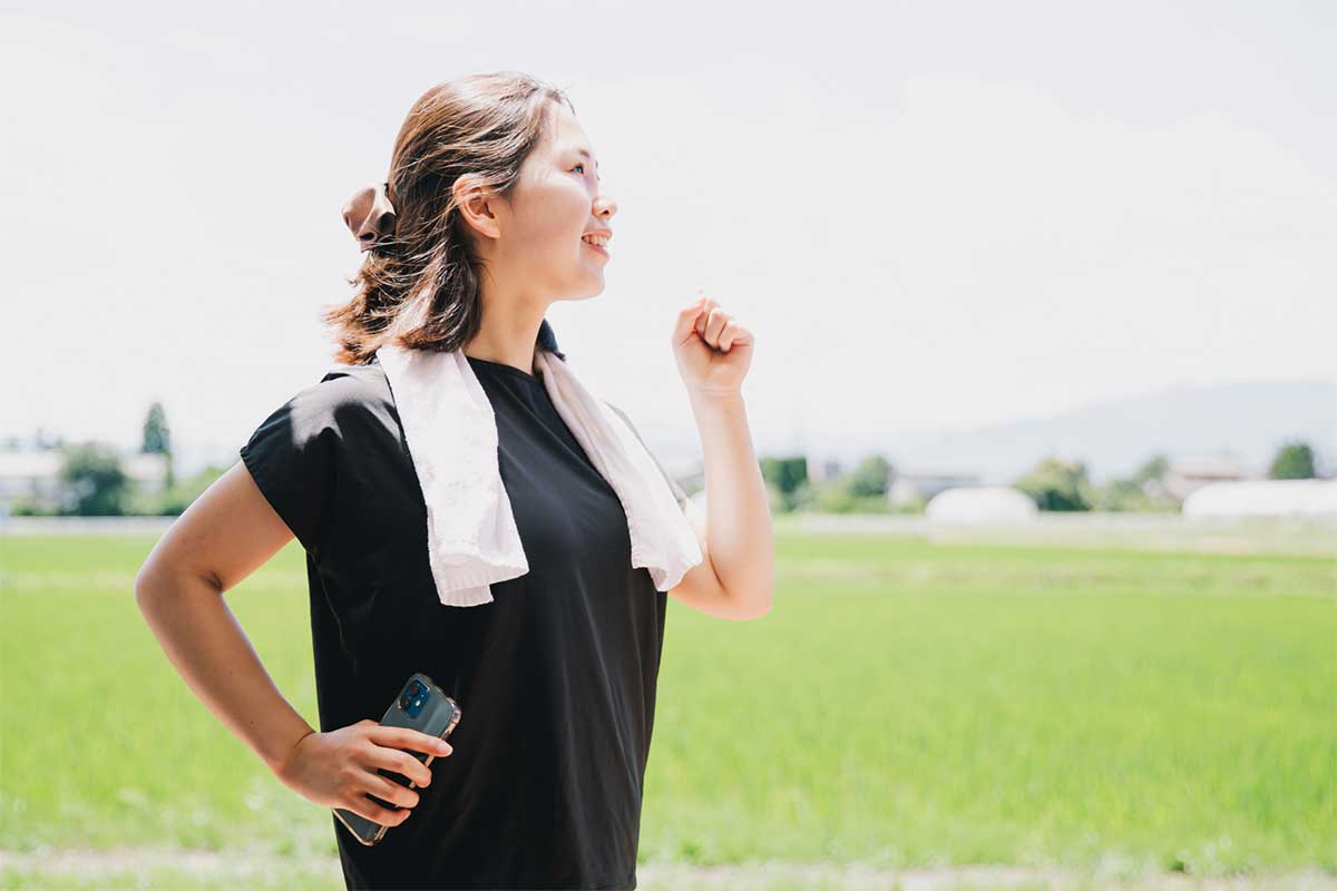 朝運動にいそしむ人たち。さああなたも♪