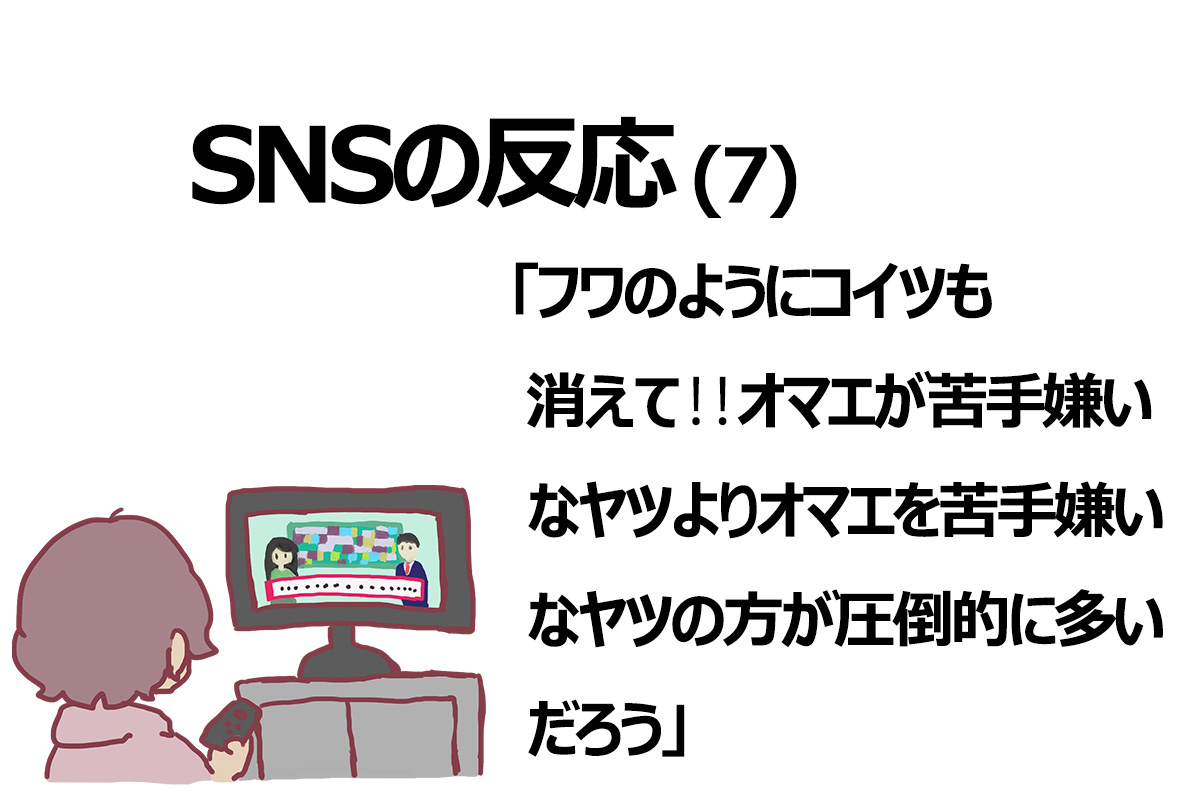 SNSの反応