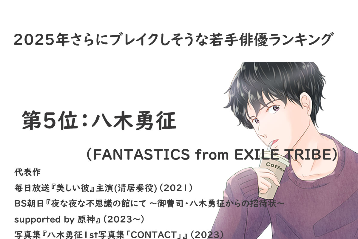 2025年さらにブレイクしそうな若手俳優ランキング【ネクストブレイク】／出典元：ランキングー！