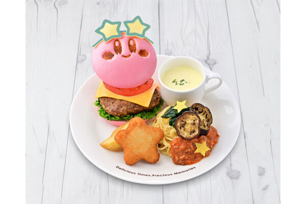 《カービィカフェ》“オレンジ”がテーマの夏限定メニュー！夏のカービィバーガー、くるまほおばりケーキほか