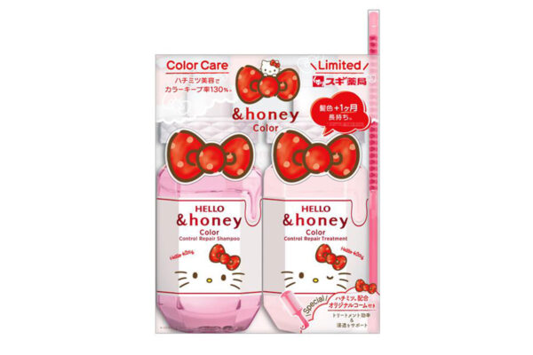 スギ薬局限定「＆honey Color」×「ハローキティ」ピンクのカラーが目を引く♪ハロー！アップルティーの香り付き