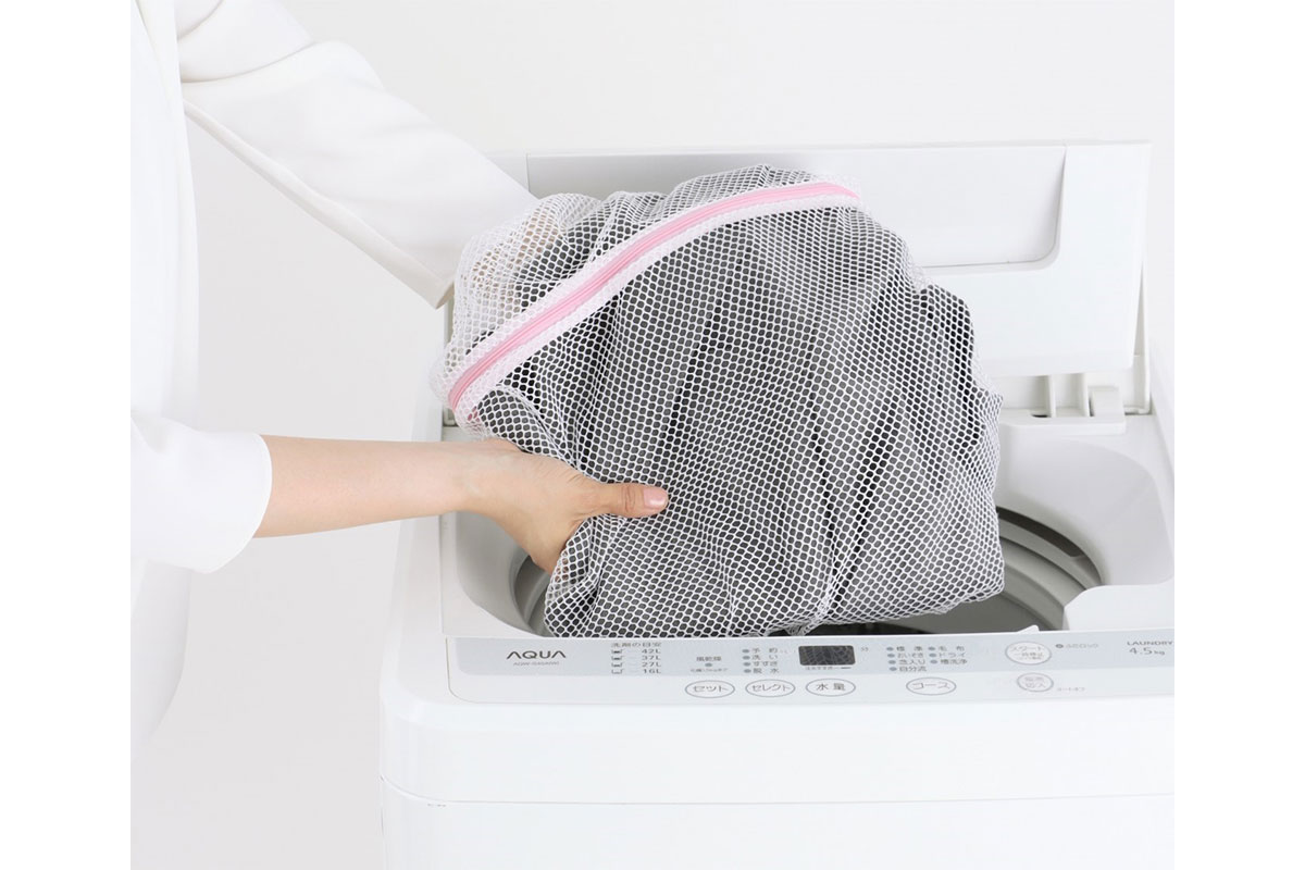 自宅の洗濯機で丸洗いできる「ウォッシャブル」仕様